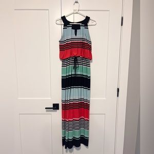 ENFOCUS STUDIO Sleeveless Striped Maxi Dress